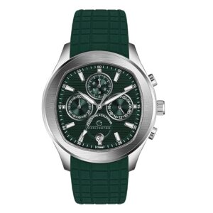 carlington legacy series analog wrist watches with chronograph & silicone strap for men ct 9999